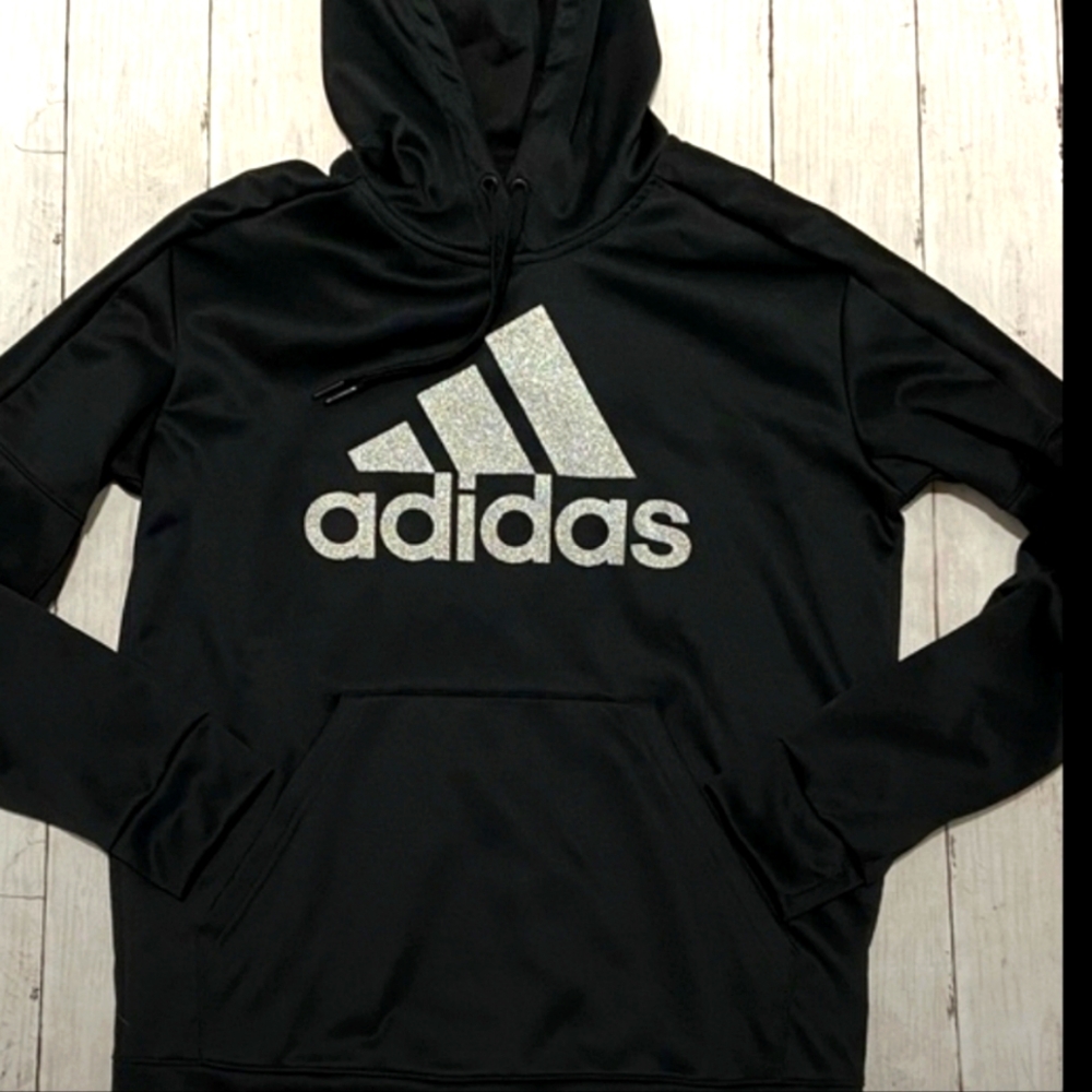 - Adidas Sparkle Logo Sweatshirt